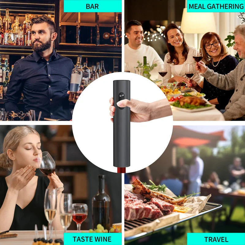 Electric Wine Bottle Opener Set